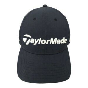 TaylorMade Tour Radar SIM TP5 Stealth Golf Adjustable Strapback Cap Black Hat